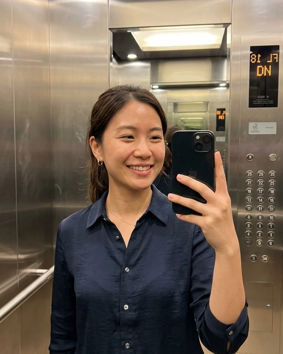 Rachel Tan casual everyday selfie example