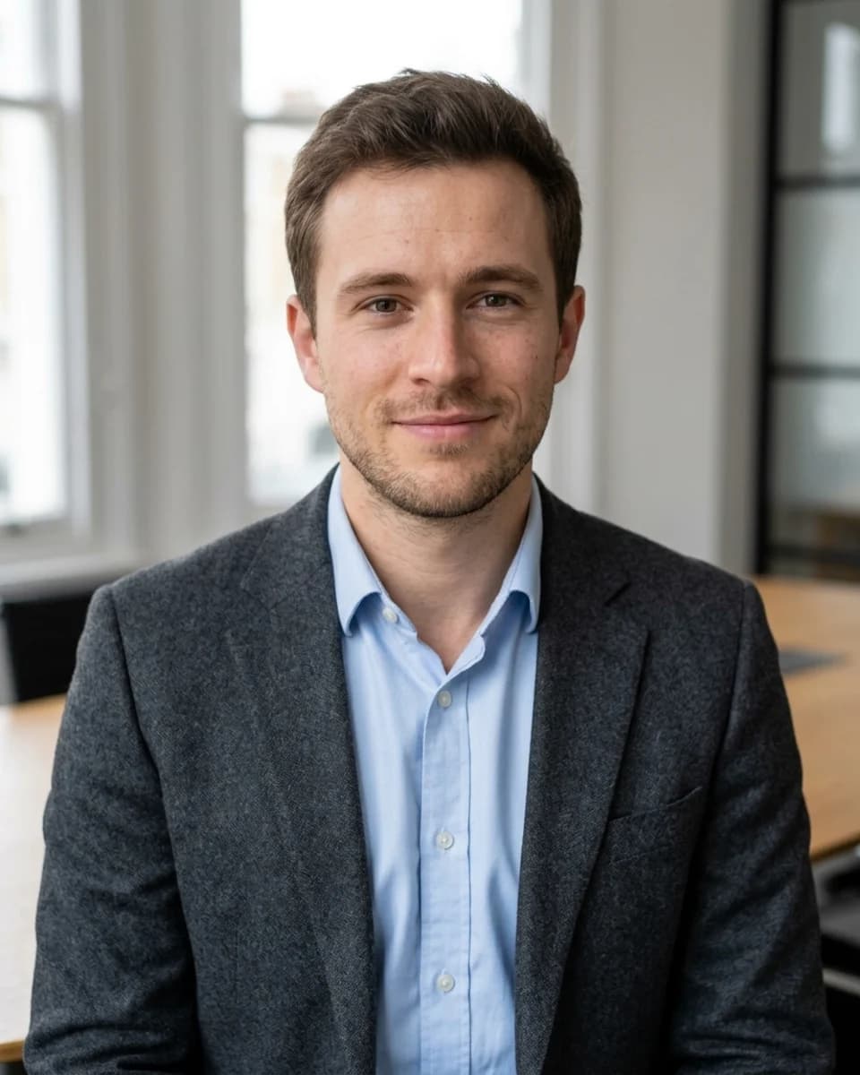 James Turner Manager Profile Portrait example generated with Pixshop