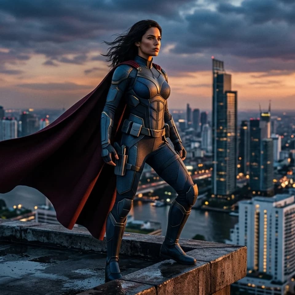 Comic Hero Rooftop Pixshop preview