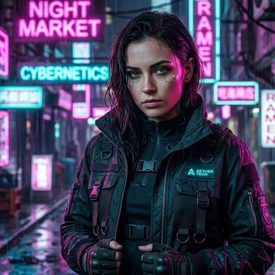 Cyberpunk Alley Runner Pixshop preview
