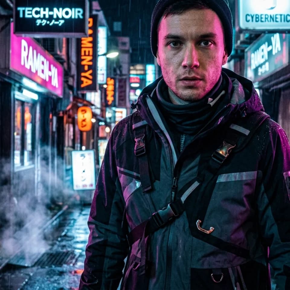 Neon Alley Runner preview generated with Pixshop