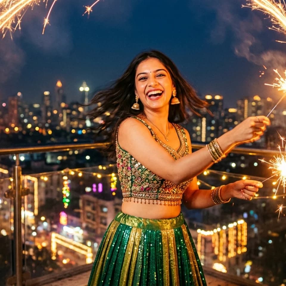Rooftop Sparklers Pixshop preview
