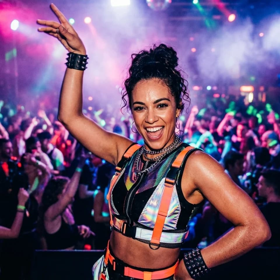 Club Night Portrait Pixshop preview