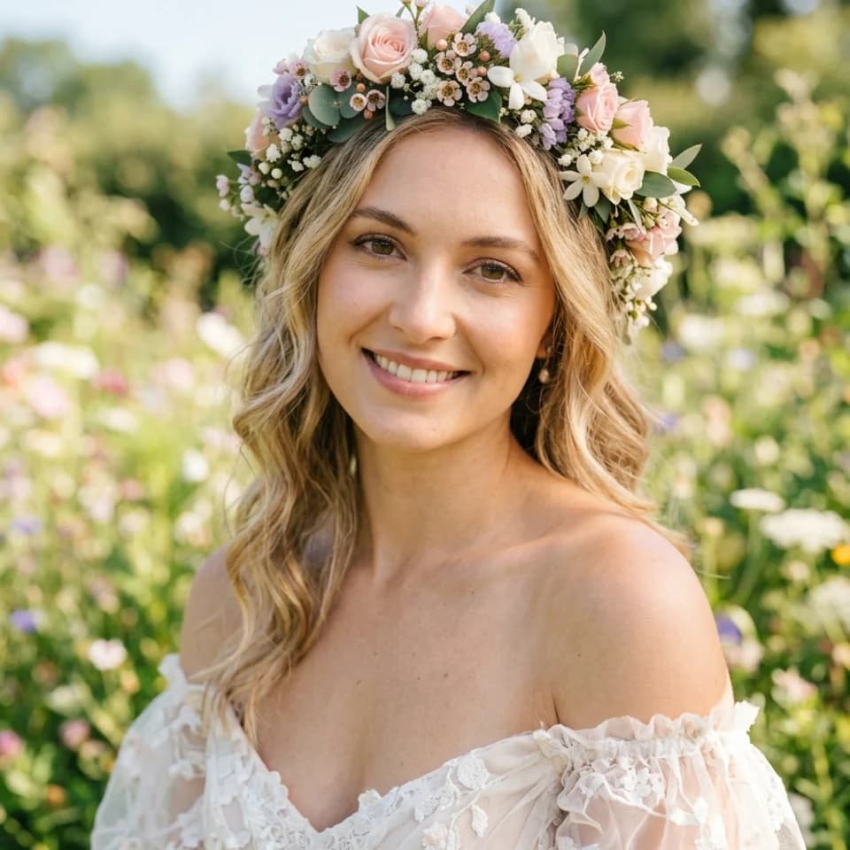 Flower Crown Portrait Pixshop preview