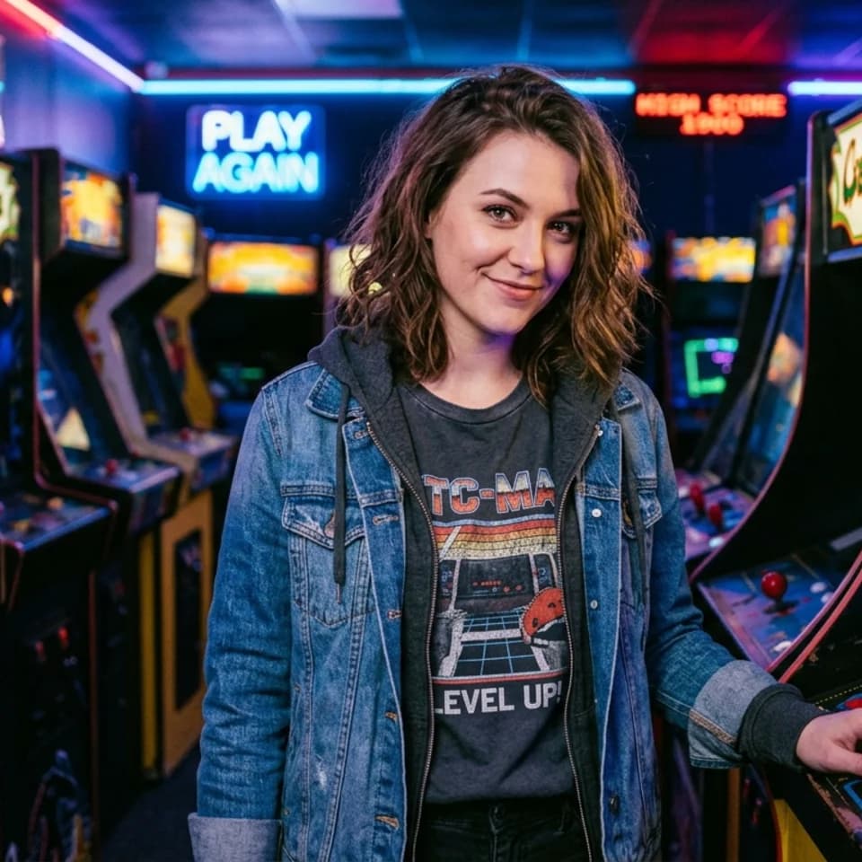 Retro Arcade Neon Pixshop preview