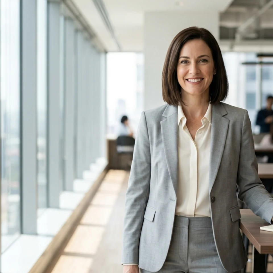 Window-Lit Executive Portrait Pixshop preview