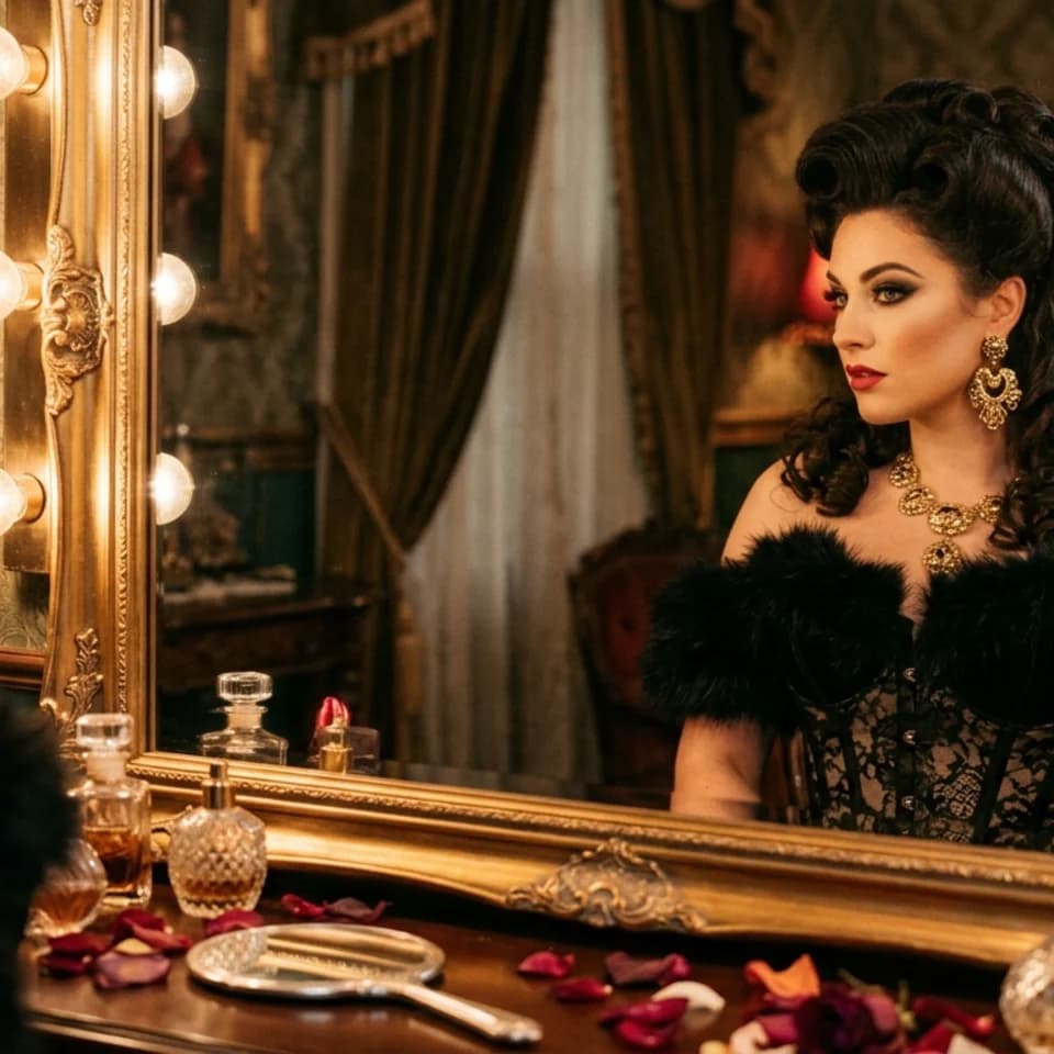 Gold Vanity Mirror Pixshop preview