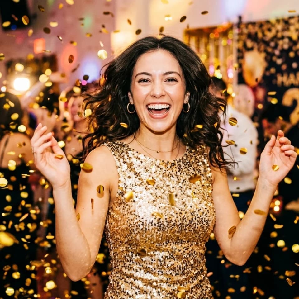 Gold Confetti Drop Pixshop preview