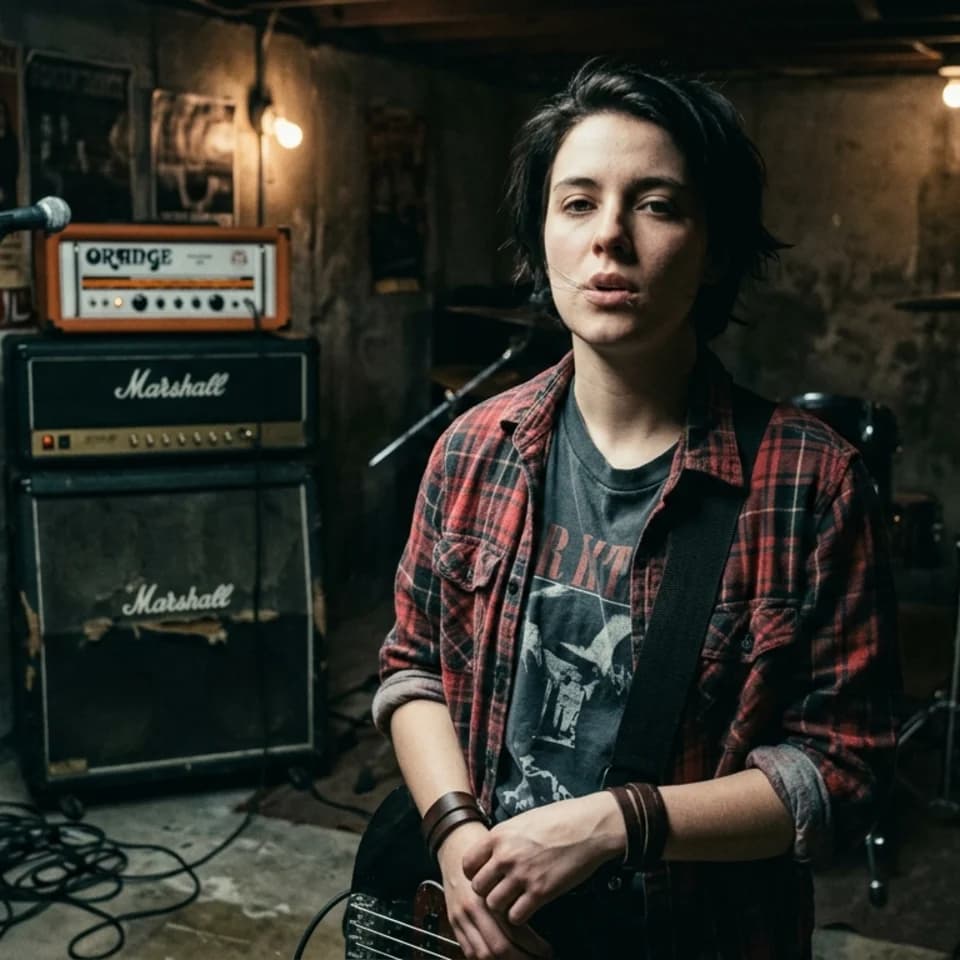 Basement Band Portrait Pixshop preview