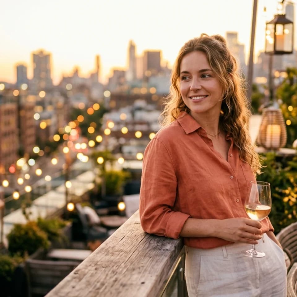 Rooftop Sunset Chill Pixshop preview